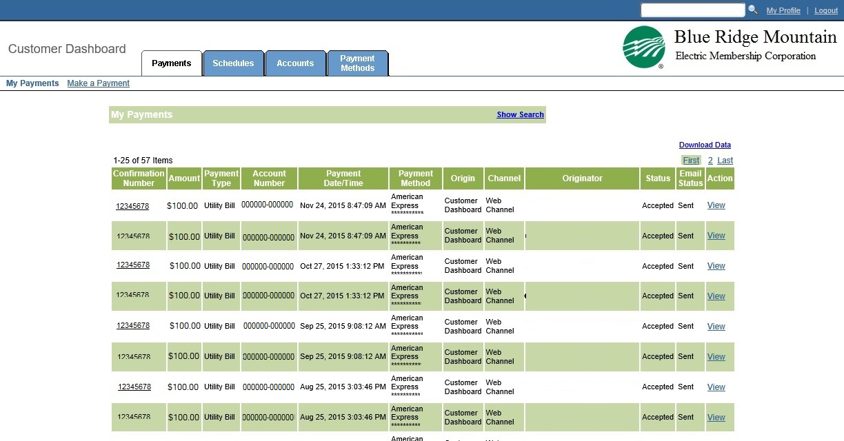 Member Dashboard page 3